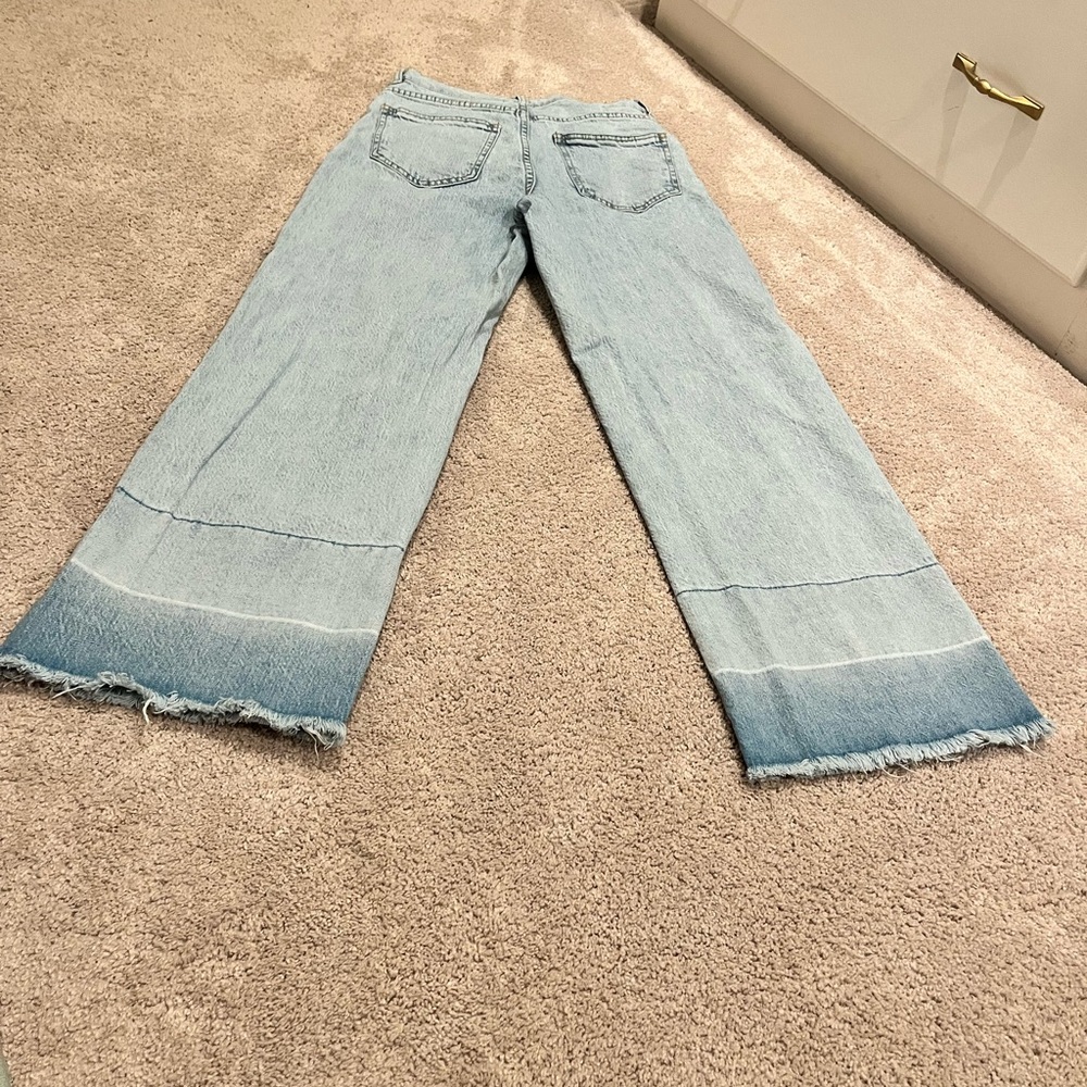 Habitual wide leg jeans distressed light wash size 25 - Picture 11 of 11